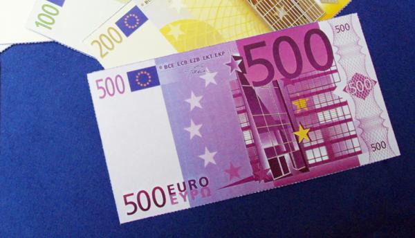 面值500欧元纸币(AFP/Getty Images)
