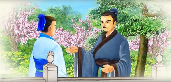 孔子教导儿子重视对诗和礼的学习