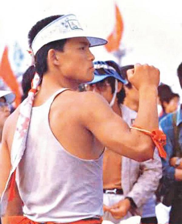 六四时期的张健（图片来自张健推特）