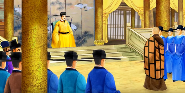 宋太祖趙匡胤登基后，开始兴建庙宇，大力弘扬佛法。