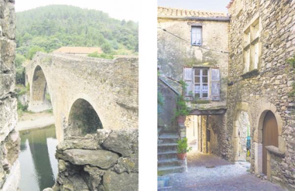 左图:奥拉尔格中世纪古桥(Demeester/维基百科CC BY-SA 3.0);右图:镇上的小巷(Christian Ferrer/维基百科CC BY-SA 4.0)