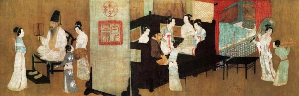 《韩熙载夜宴图》局部图(公有领域)