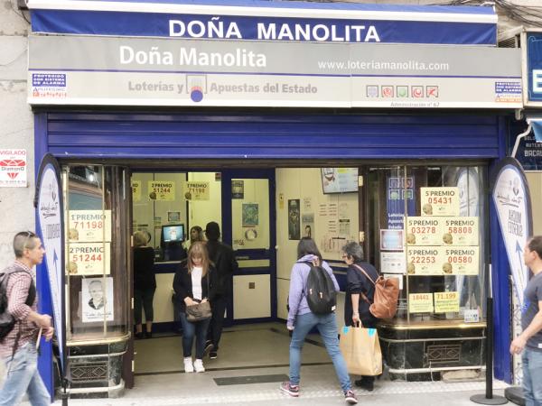 马德里市中心的“百年老字号”彩票店Doña Manolita(123RF)