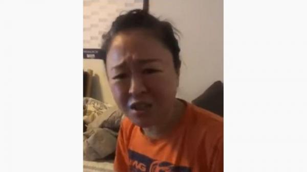 武汉口音大姐痛斥中共政府。(图片来源:视频截图)