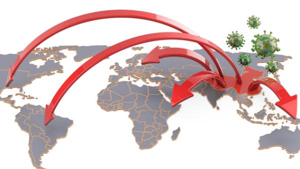 武汉肺炎扩散示意图