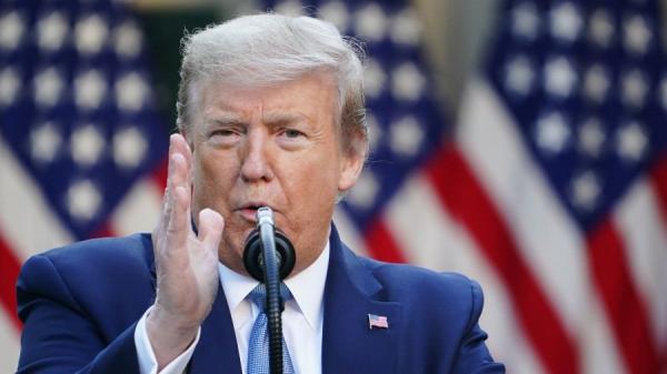 美国总统川普表示,有很多方法让中国政府为美国和全球在疫情上的巨大损失负责。(图片来源:MANDEL NGAN/AFP/Getty Images)