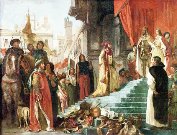 画作《克里斯托弗·哥伦布的回归》(维基百科)