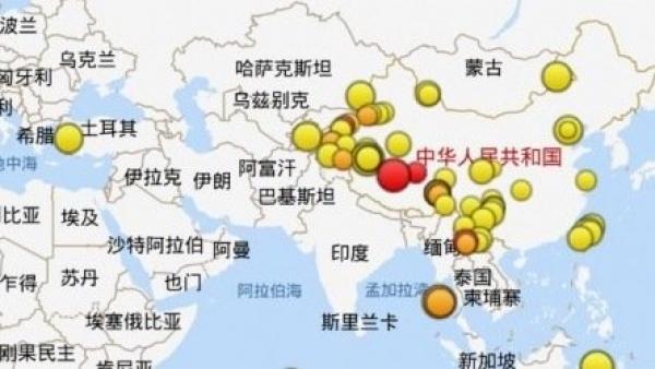 西藏一天接连发生5次地震,引发外界关注。(图片来源:中国地震台网)