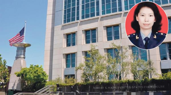 大图:美国加州东区联邦法庭(图片来源:中央社) 右上图:唐娟