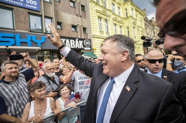 8月11日,美国国务卿蓬佩奥在捷克访问。(Gabriel Kuchta/Getty Images)