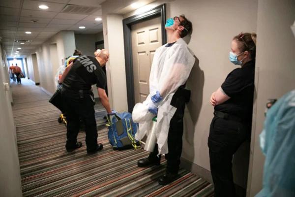 疫情(John Moore/Getty Images)