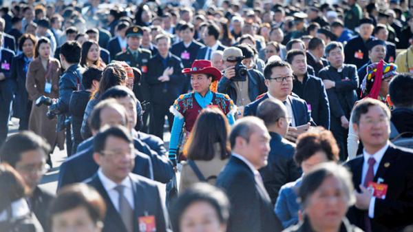 往年参加两会的代表(WANG ZHAO/AFP/Getty Images)