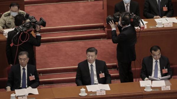 习近平参加2020年全国人大会议。(图片来源:Andrea Verdelli/Getty Images)