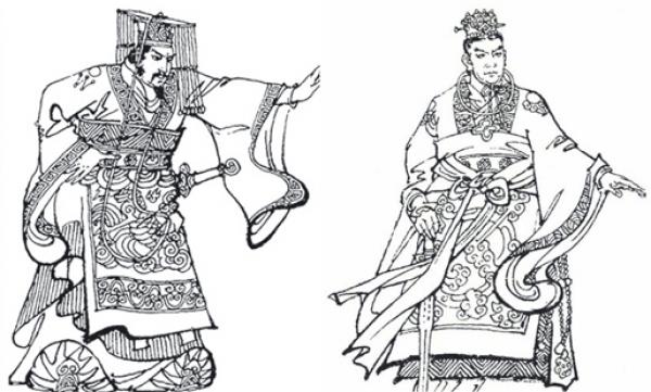 左图:庄公(公有领域);右图:共叔段(公有领域)