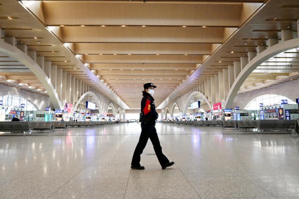 2021年1月7日的河北省石家庄市(STR/CNS/AFP via Getty Image)