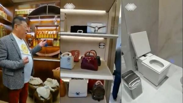 海南政协常委炫豪宅,满屋茅台,一个马桶价值20万。