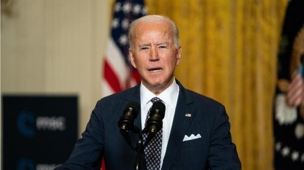 美国现任民主党籍总统拜登。（图片来源：Anna Moneymaker-Pool/Getty Images)