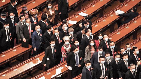 两会代表(LEO RAMIREZ/AFP via Getty Images)