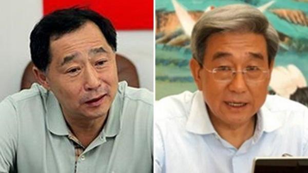辽宁省政协原党组副书记、副主席刘国强(左图)和北京市政协原副主席李伟(右图)同一天被提起公诉。