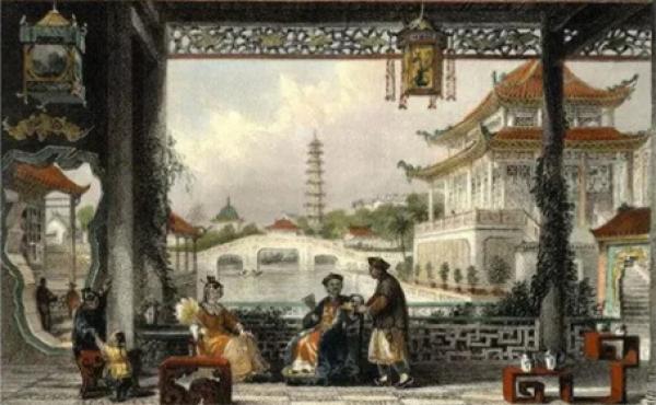 伦敦画报上伍首富的私家花园 (公有领域)