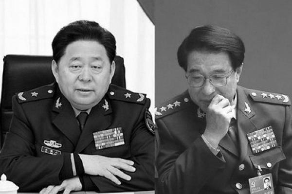 谷俊山(左)和徐才厚(右)