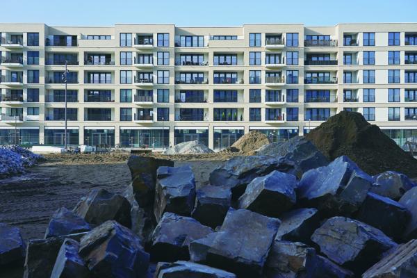 2月23日,德国柏林一座新建成的住宅楼(Sean Gallup/Getty Images)