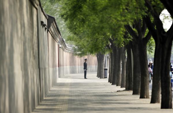 中南海外墙(Jason Lee-Pool/Getty Images)