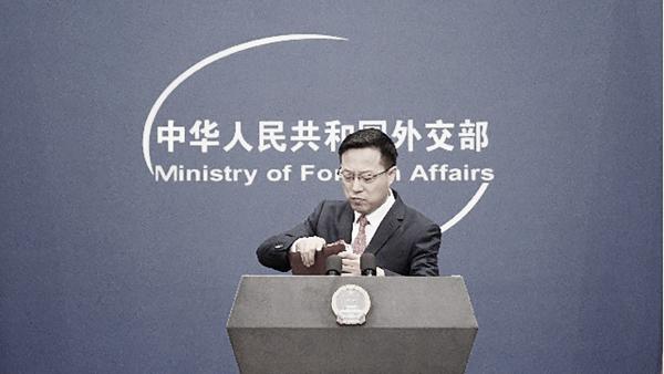 外交部“战狼”代表人物赵立坚 (GREG BAKER/Getty Images)