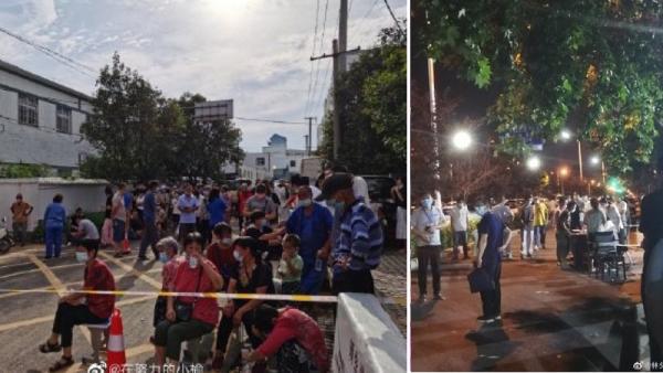 郑州官方下令连夜从该院转移1000多名病患与医护到其他地方“隔离观察”。(图片来源:微博)