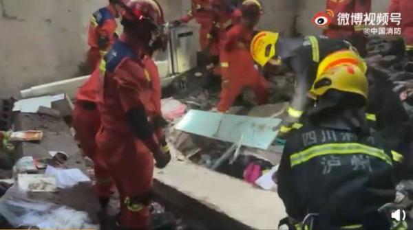 泸县地震后,泸县白酒企业有36家受到影响,房屋倒塌面积约35000平方米,受损车间15间。(图片来源:视频截图)