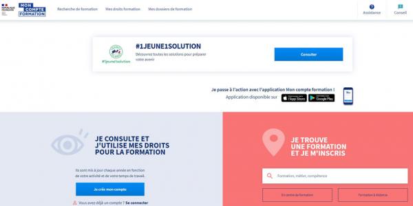 我的培训账户Mon compte formation官网 （www.moncompteformation.gouv.fr）