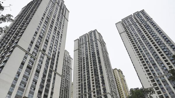 2021年10月23日昆明市的某恒大住宅小区（JADE GAO/AFP via Getty Images）