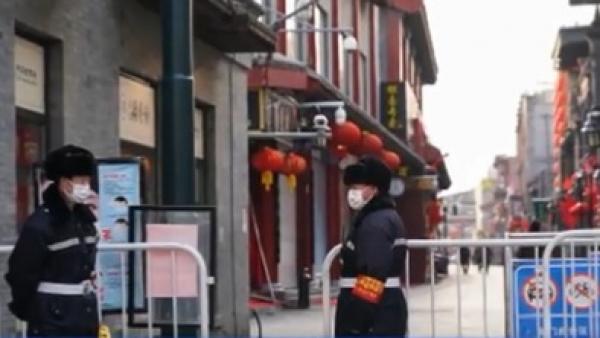 北京市海淀区发现1例奥密克戎(Omicron)确诊病例,外界质疑。(图片来源:视频截图)