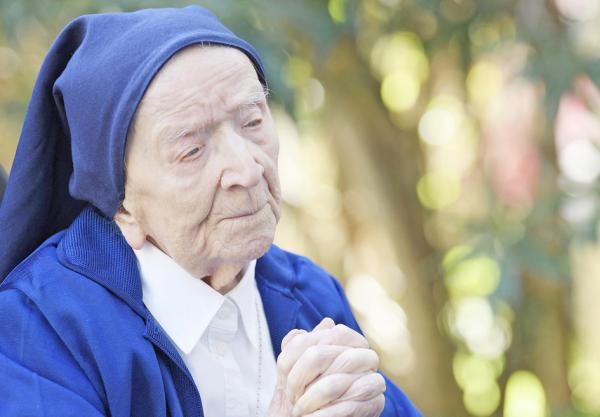 安德烈修女(Sœur André)(NICOLAS TUCAT/AFP via Getty Images)