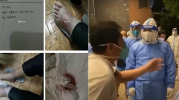 北京疫情当局一刀切防控给市民造成不便,患癌老人求助12345无果,朝阳区银行网点不营业造成多90岁老人取不了钱,被封控10天的10年老兵质问武装部长,该武装部长难招架。(图片来源:网路截图/视频截图)