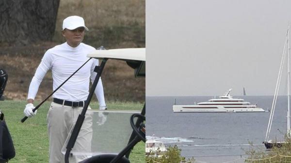 6月21日,阿里巴巴创始人马云现身西班牙,超级游艇相伴。(图片来源:网络)