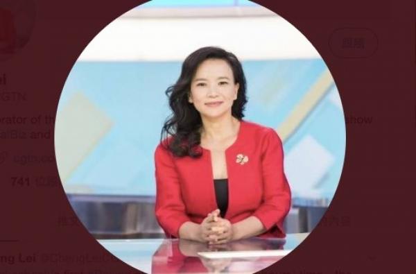 央视澳洲籍主播成蕾 (图片来源:翻拍推特)