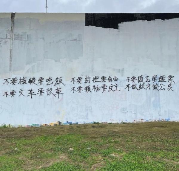 网传大陆各地标语。(图片来源:网路截图)