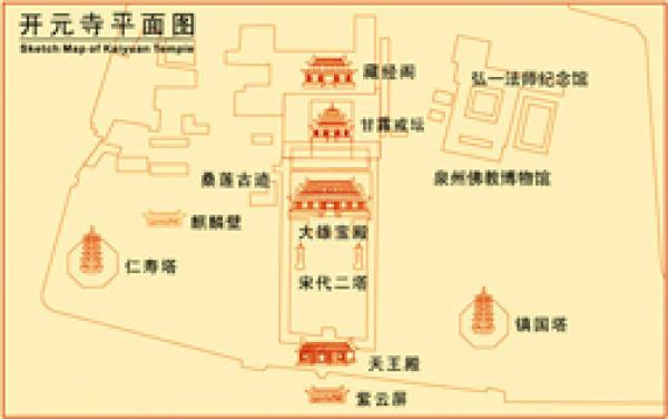 开元寺平面图（公有领域）