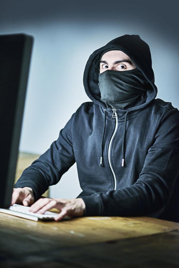 网络犯罪罪犯示意图(123RF)