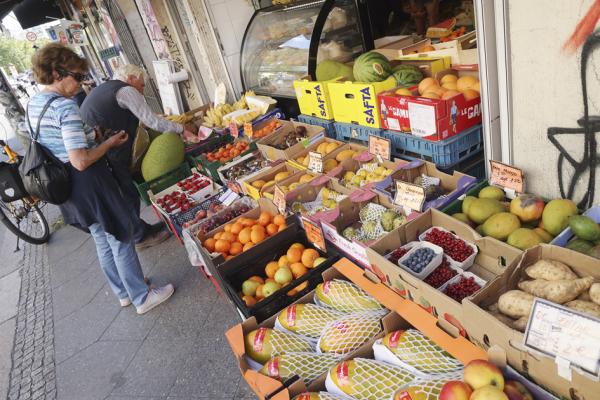 德国柏林的一家食品商店(Sean Gallup/Getty Images)