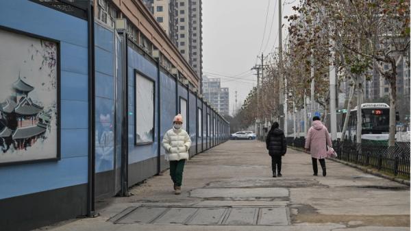 今年1月22日首次检测到Covid-19病毒之地,湖北武汉关闭的华南海鲜批发市场。(图片来源:Getty Images)