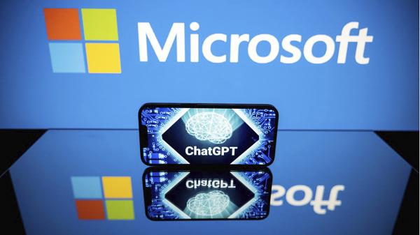 意大利成为西方第一个对聊天机器人ChatGPT发布禁令的国家。图为2023年2月7日,微软发布结合ChatGPT的新版搜索引擎Bing。(LIONEL BONAVENTURE/AFP via Getty Images)