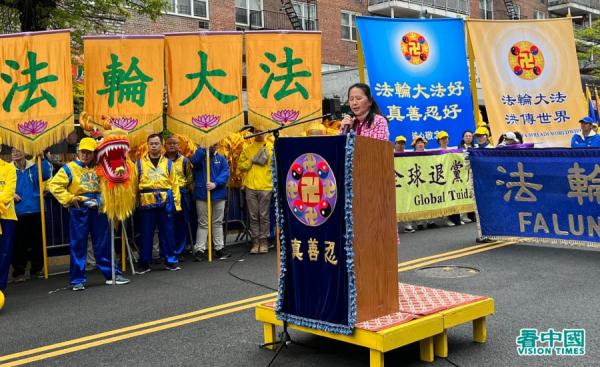 全球退党中心主席易蓉。(看中国摄影:柳笛)