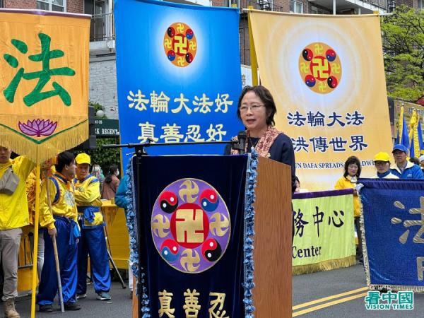 4.25上访的源起事件──天津教育学院事件的亲历者赵惠子。(看中国摄影:柳笛)