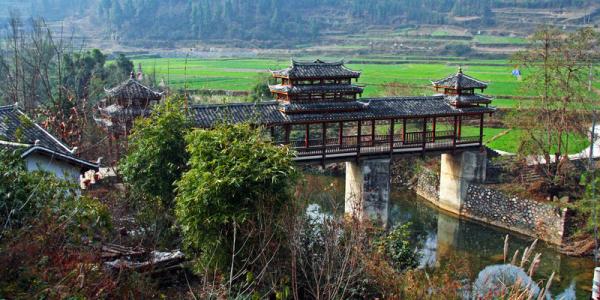 中国贵州黔南布依族苗族自治州平塘县掌布乡桃坡村发现藏字石。(图片来源:网络截图)