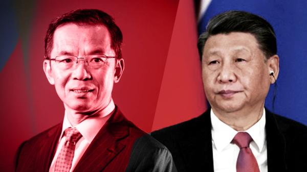 卢沙野(左)习近平(右)