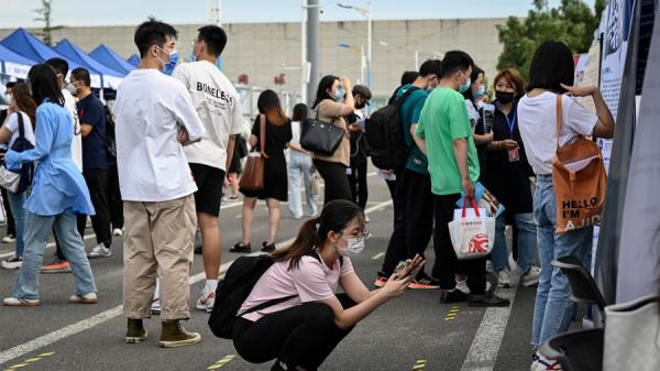 中国目前面临创纪录的高失业率。(图片来源:Getty Images)