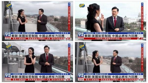 在凤凰卫视的《风云对话》,是傅晓田最后一次出镜(图片来源:视频截图)