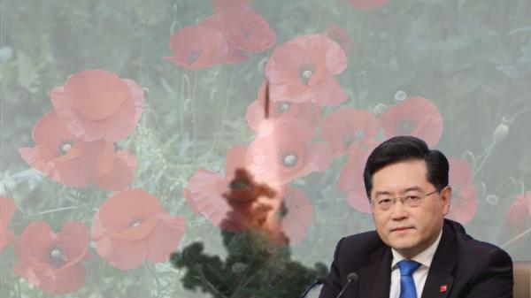 中共外长秦刚消失半月之久,党媒将其消失不能参加国际性会议,称为抱恙,但网传秦因涉火箭军被整肃,并与情妇有私生子是被消失。(图片来源:今涛拍暗合成)